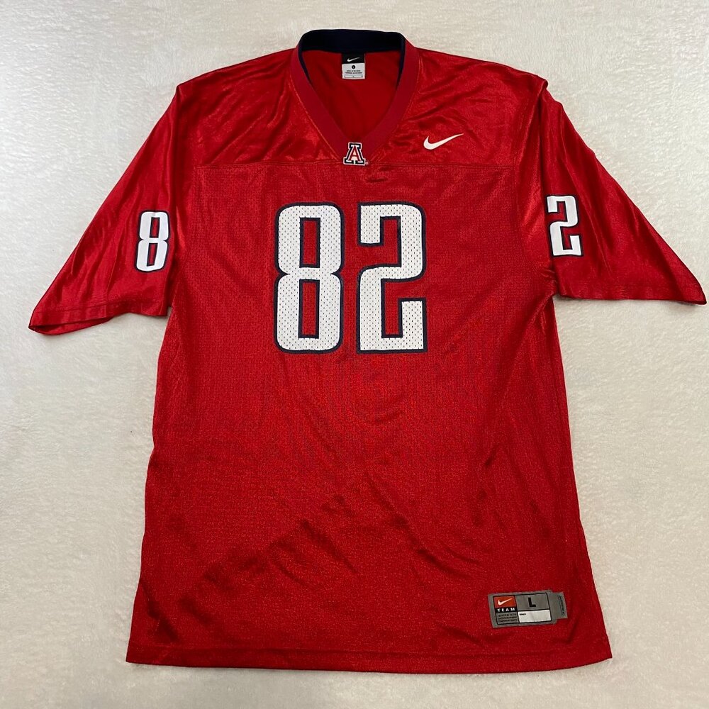 Team Nike Arizona Wildcats Football Jersey Red Tag #82 Dante Blissit